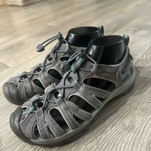 KEEN Women's Gray Whisper Water Sandals with Toe Protection Sz 8.5